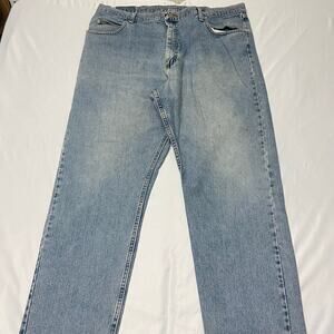 Wrangler Jeans 42 X 32 Work Wear GUC Light wash